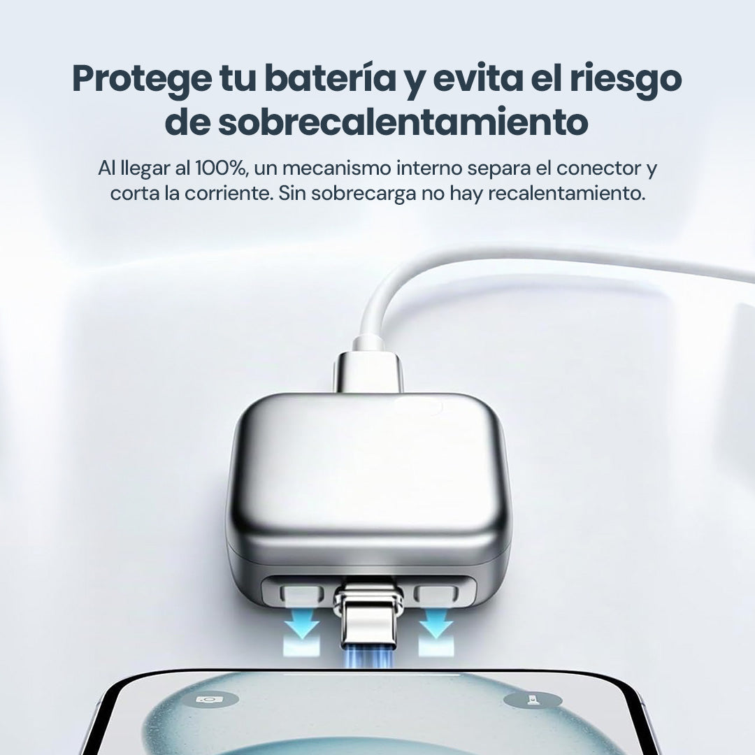 Cargador Inteligente — Se desconecta solo al 100%