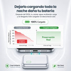 Cargador Inteligente — Se desconecta solo al 100%