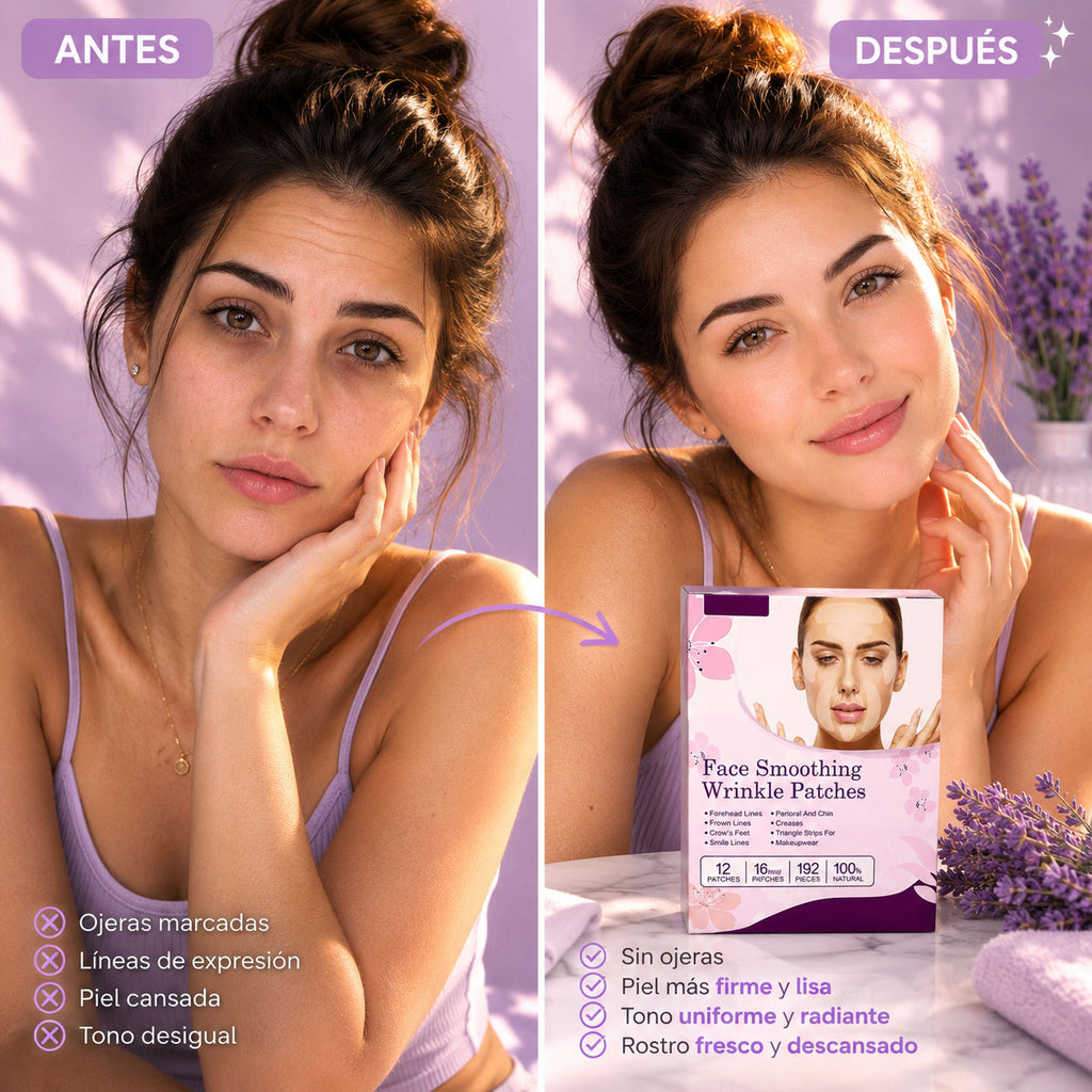 Parche antiarrugas SP-3 resultado en piel — UNIIK4U