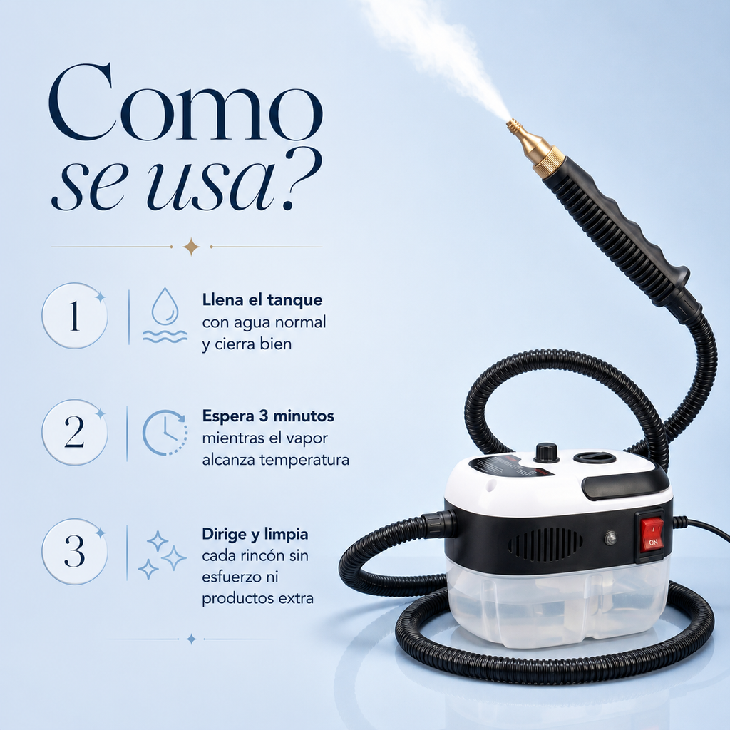Vaporizador de alta presión desinfecta sin químicos — UNIIK4U